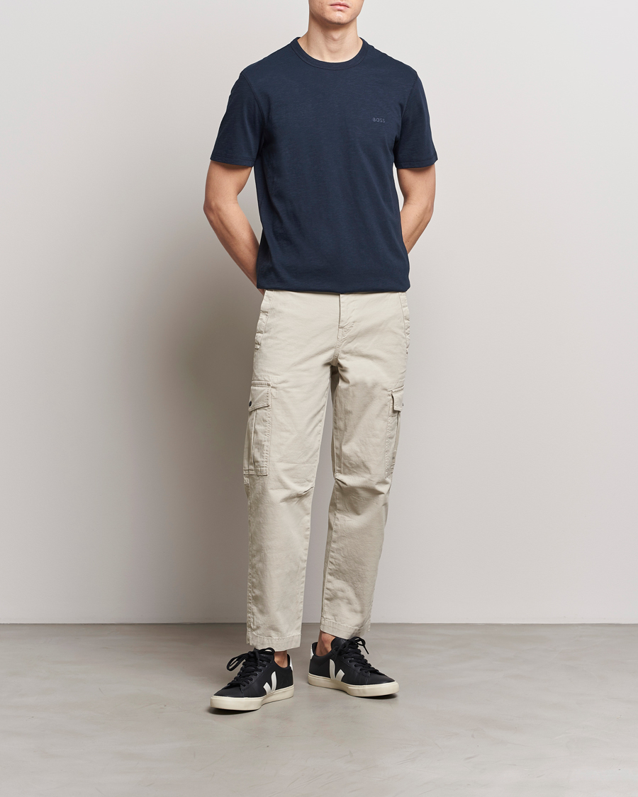 Mies | T-paidat | BOSS ORANGE | Tegood Crew Neck T-Shirt Dark Blue