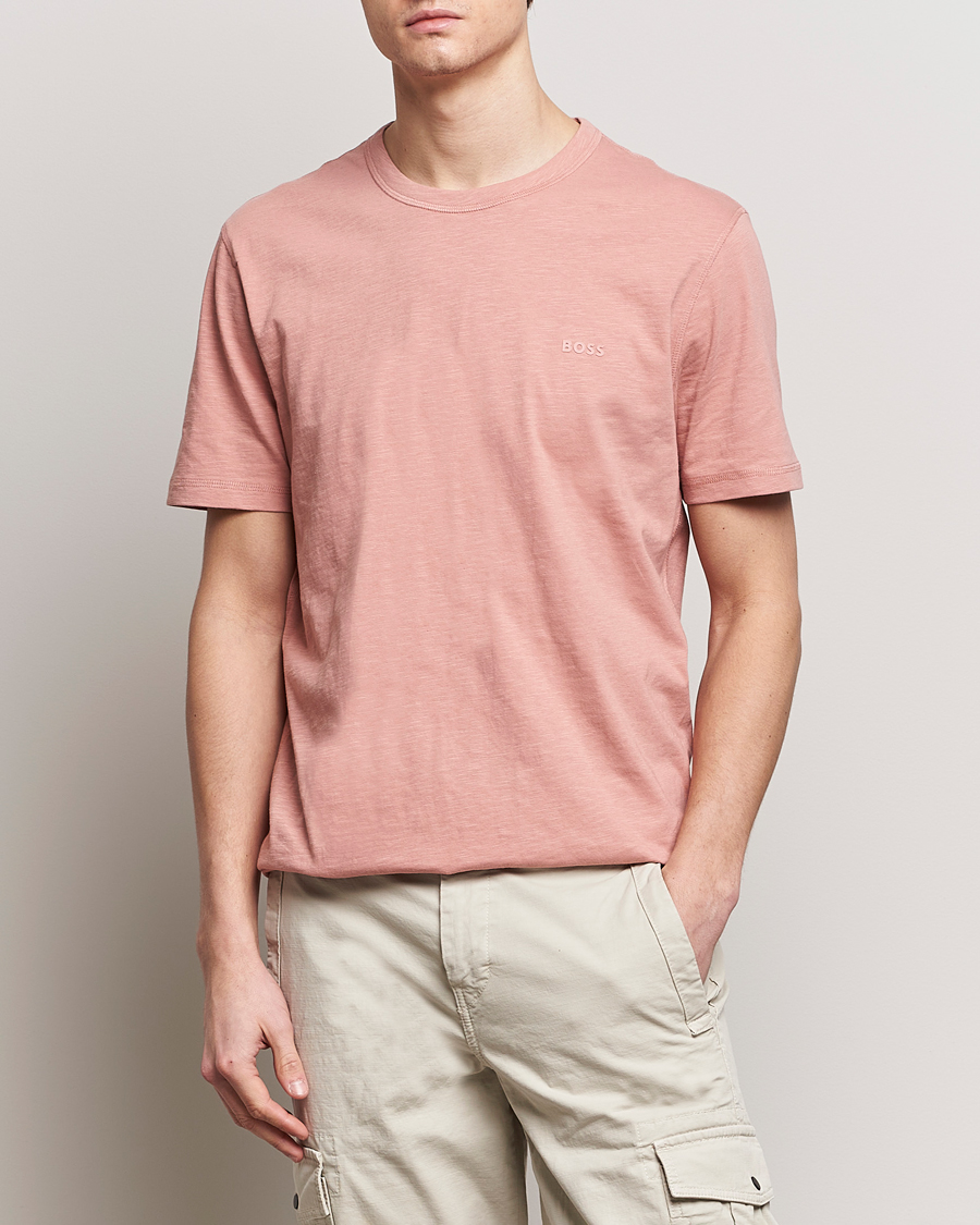 Mies | BOSS ORANGE | BOSS ORANGE | Tegood Crew Neck T-Shirt Open Pink