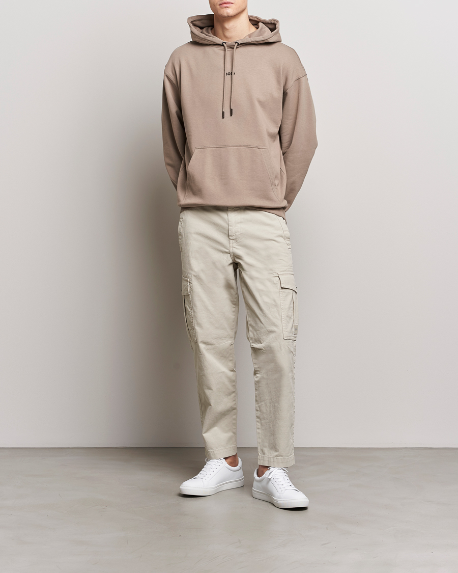 Mies | Puserot | BOSS ORANGE | WeSmall Logo Hoodie Open Brown