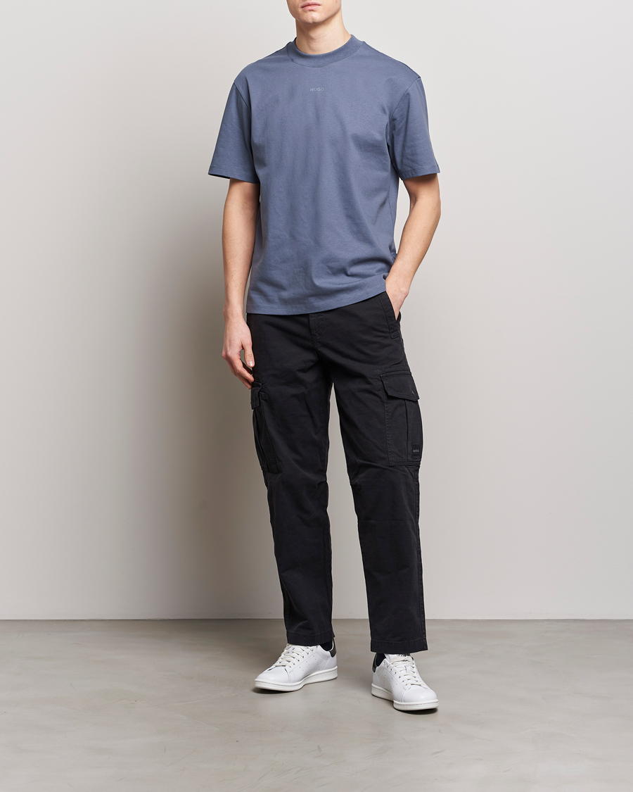 Mies | T-paidat | HUGO | Dapolino Crew Neck T-Shirt Open Blue