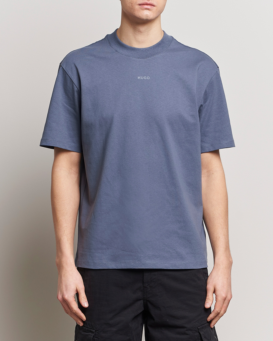 Mies | T-paidat | HUGO | Dapolino Crew Neck T-Shirt Open Blue