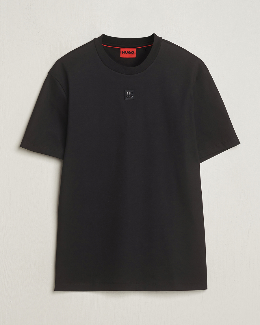 Mies | T-paidat | HUGO | Dalile Logo Crew Neck T-Shirt Black