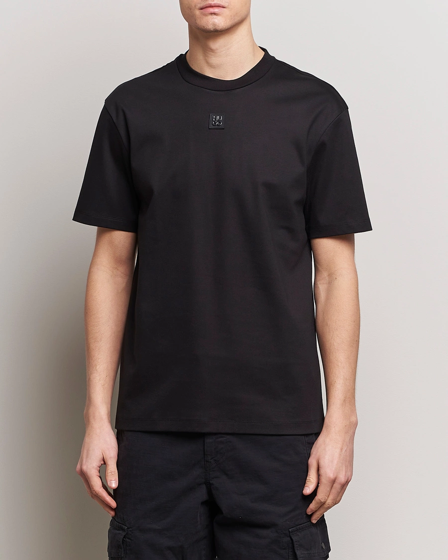 Mies | T-paidat | HUGO | Dalile Logo Crew Neck T-Shirt Black
