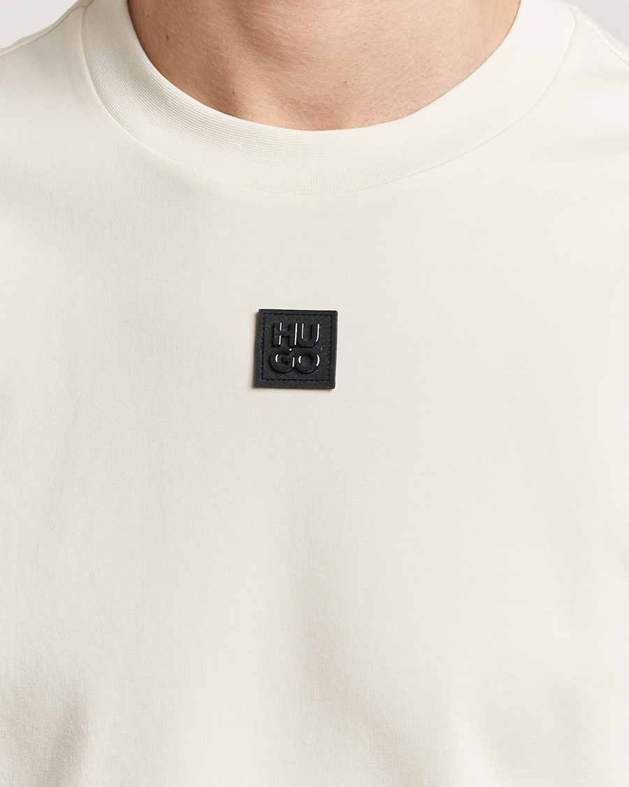 Mies | T-paidat | HUGO | Dalile Logo Crew Neck T-Shirt Open White