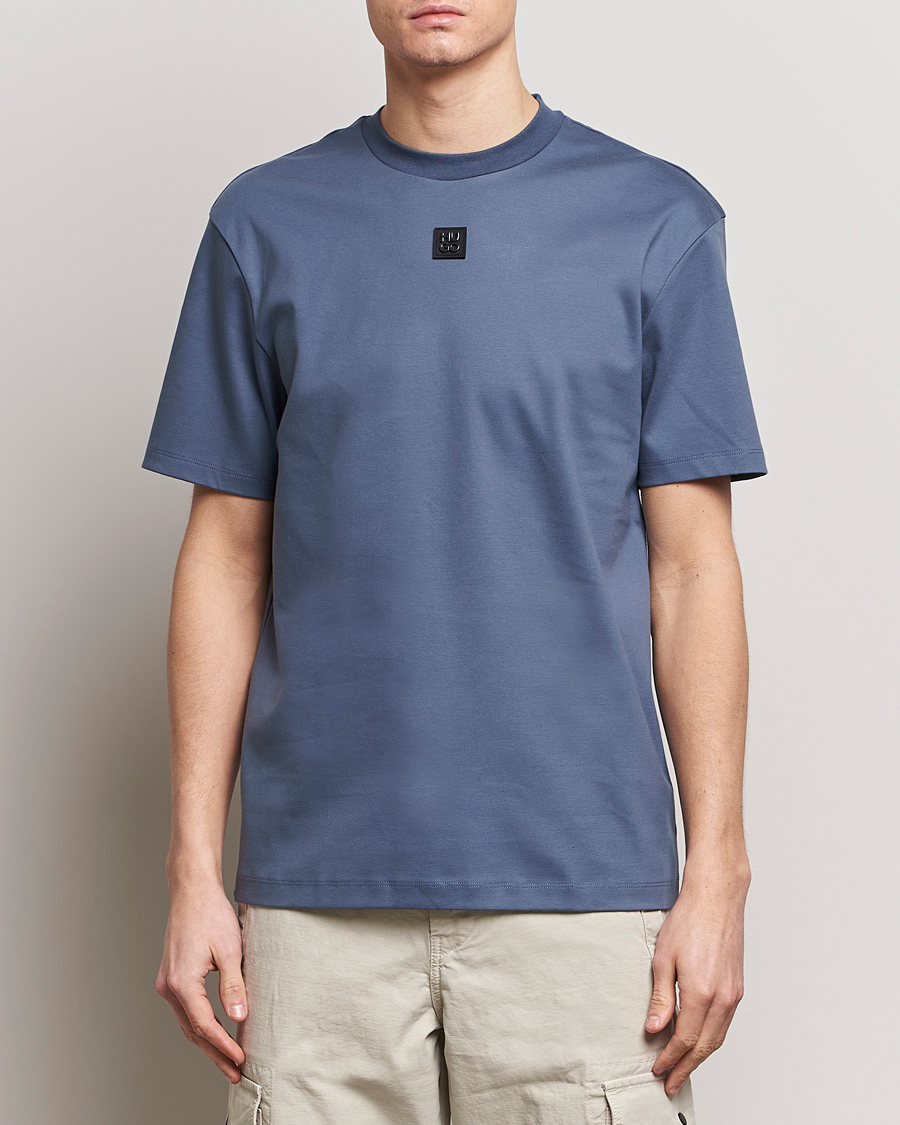 Mies | T-paidat | HUGO | Dalile Logo Crew Neck T-Shirt Open Blue
