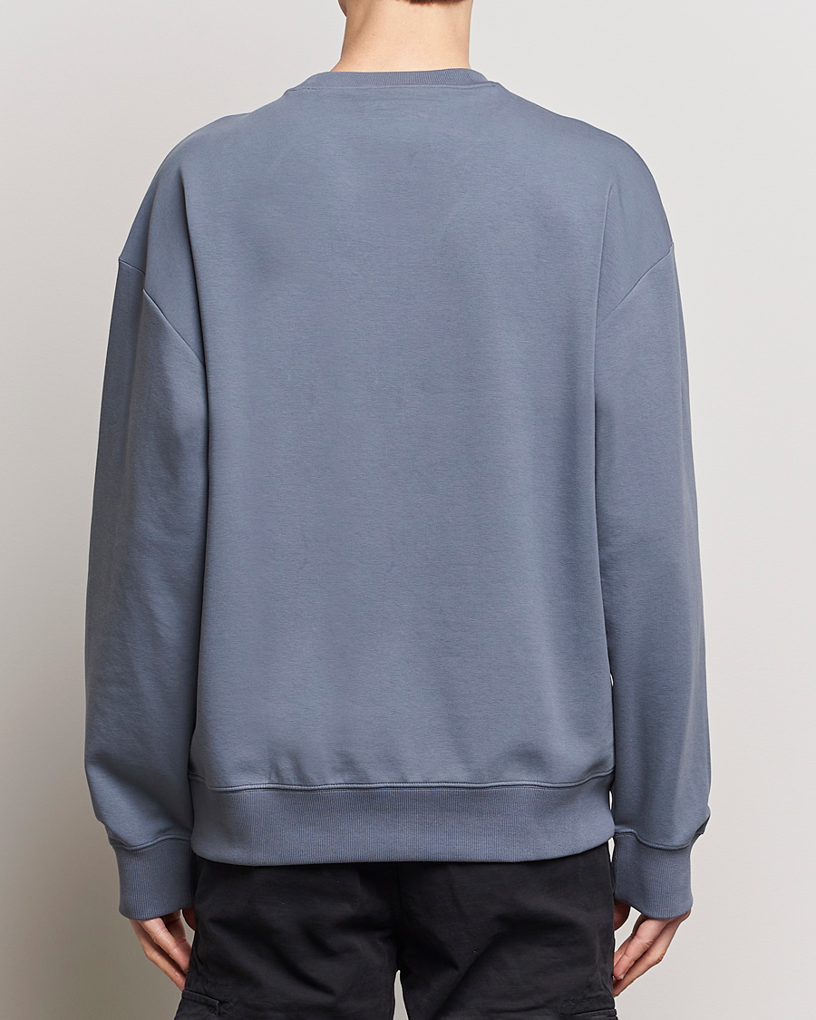 Mies | Puserot | HUGO | Dettil Logo Sweatshirt Open Blue