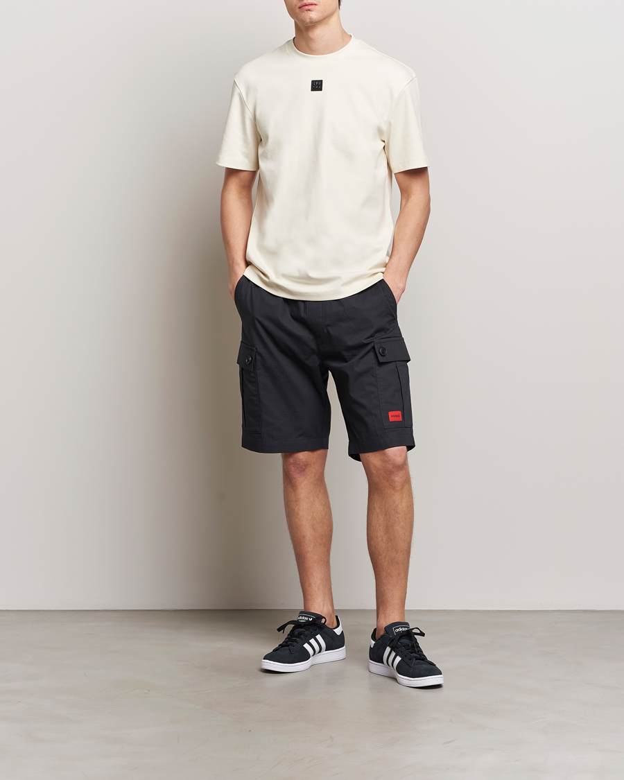 Mies | Shortsit | HUGO | Garlio Cotton Cargo Shorts Black