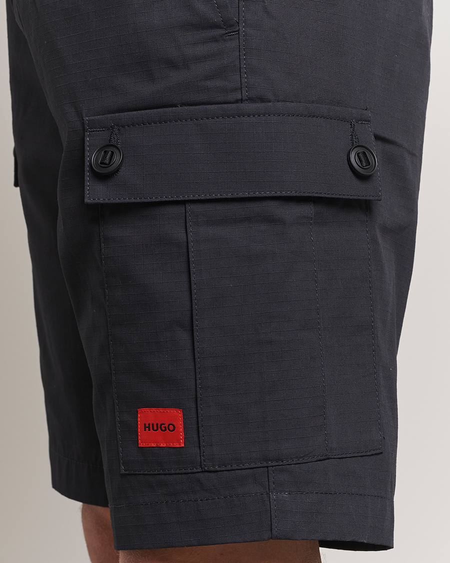 Mies | Shortsit | HUGO | Garlio Cotton Cargo Shorts Black