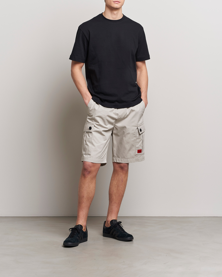 Mies | Shortsit | HUGO | Garlio Cotton Cargo Shorts Light Grey