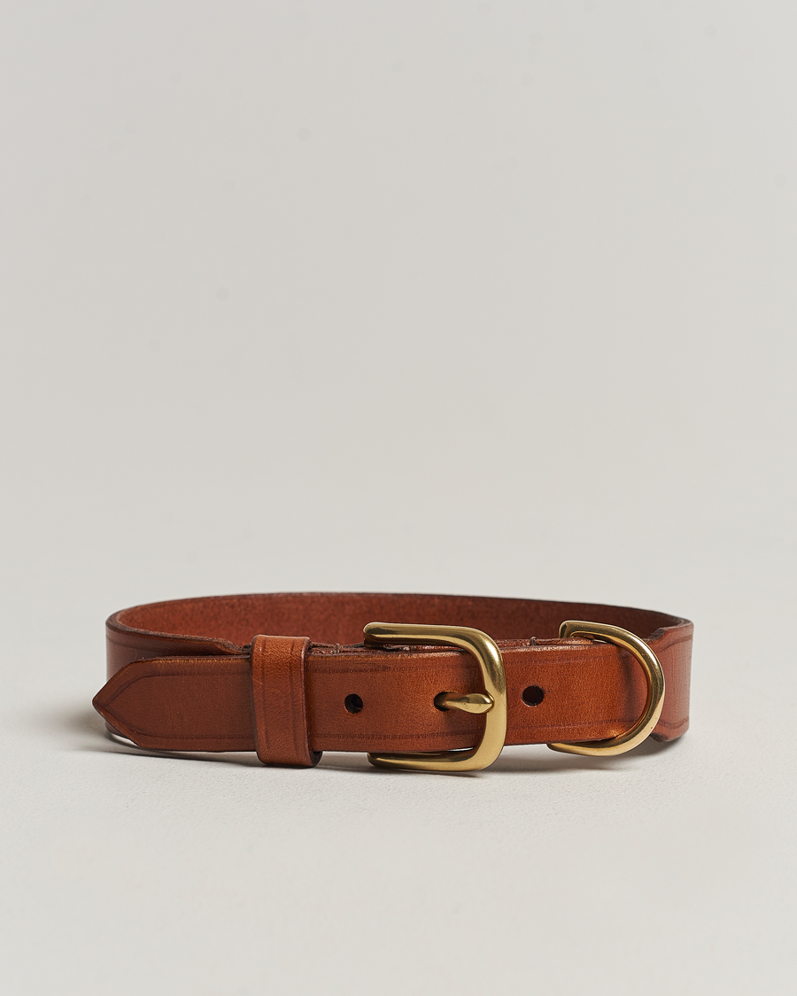 Mies | Koirille | Tärnsjö Garveri | Leather Dog Collar Light Brown