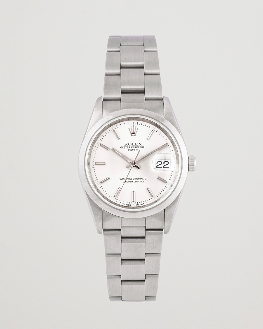 Mies | Rolex Pre-Owned Date 15200 Oyster Perpetual Silver | Rolex Pre-Owned | Date 15200 Oyster Perpetual Silver
