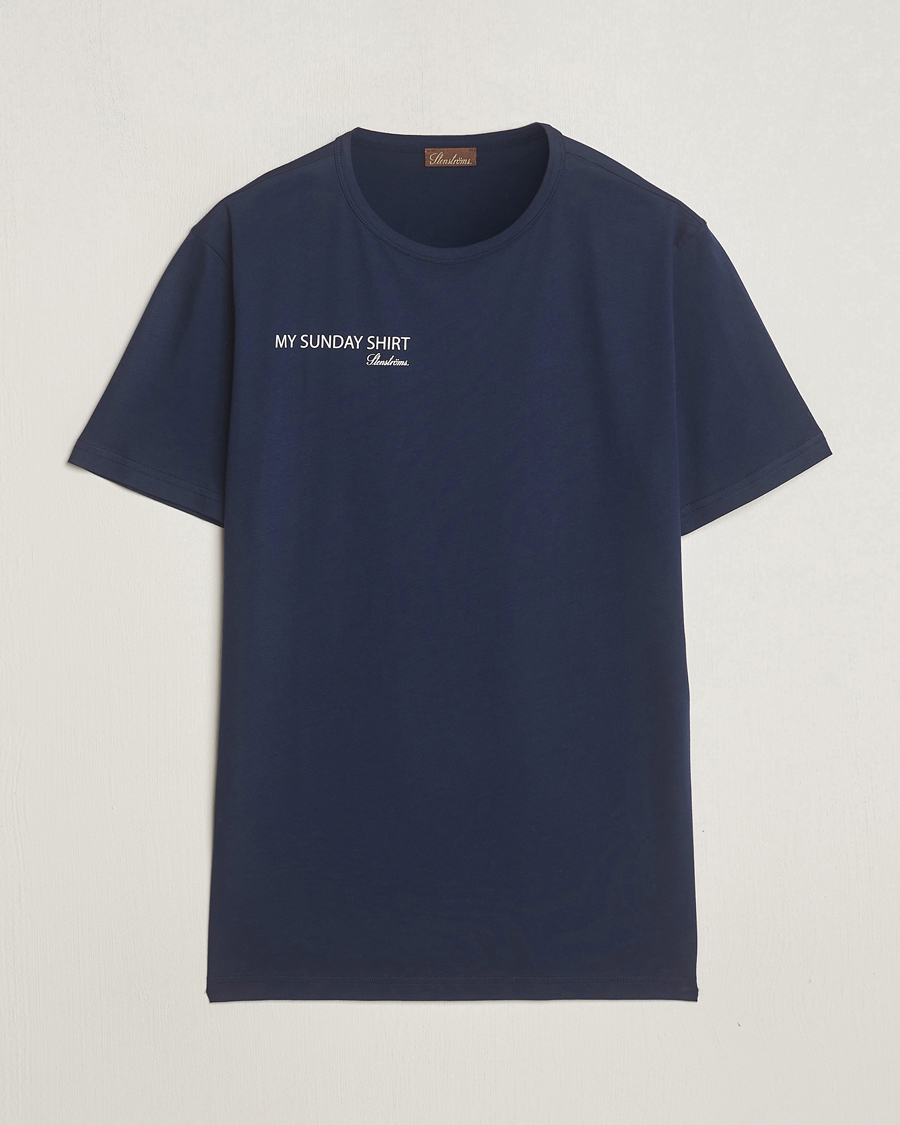 Mies | T-paidat | Stenströms | Sunday T-shirt Navy