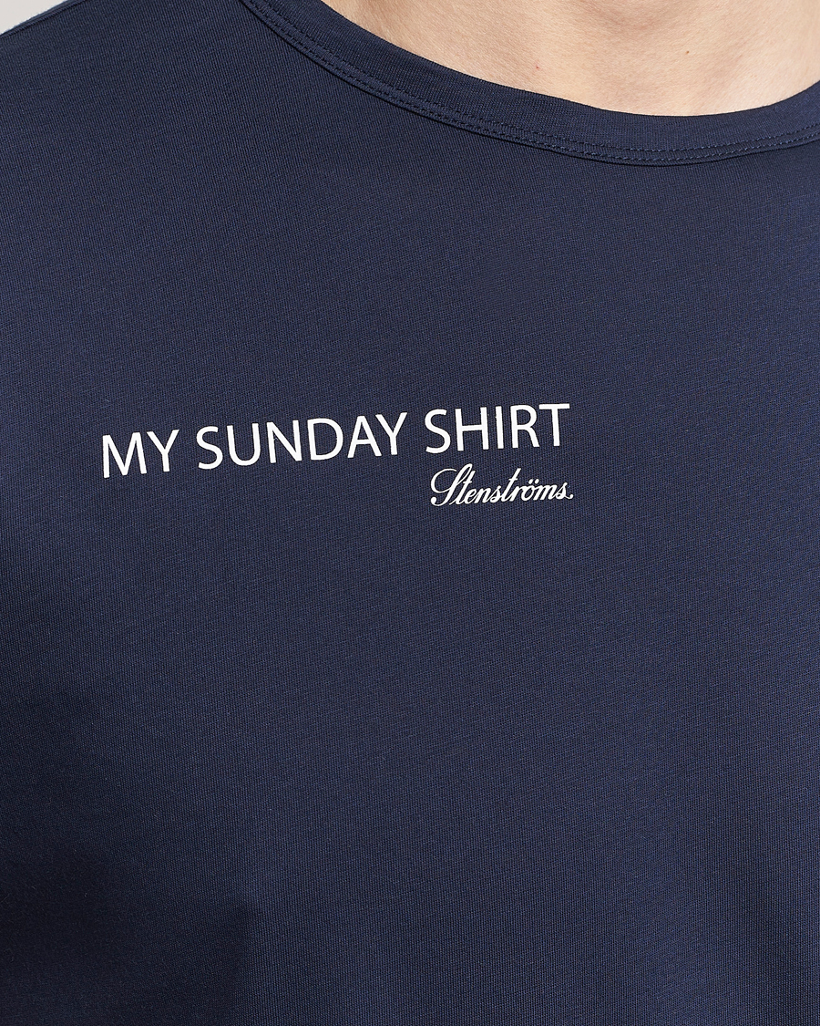 Mies | T-paidat | Stenströms | Sunday T-shirt Navy