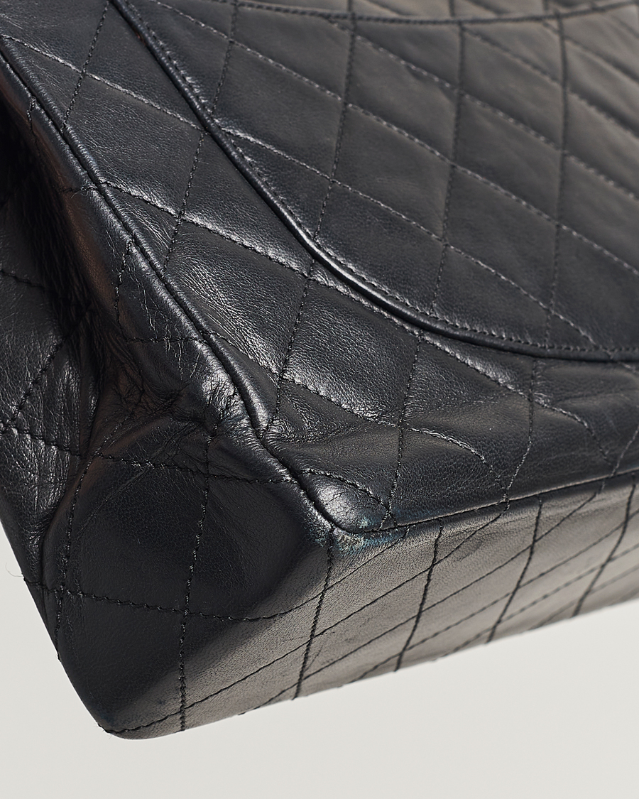 Mies | Chanel Pre-Owned Matelasse Double Flap Bag Black | Chanel Pre-Owned | Matelasse Double Flap Bag Black