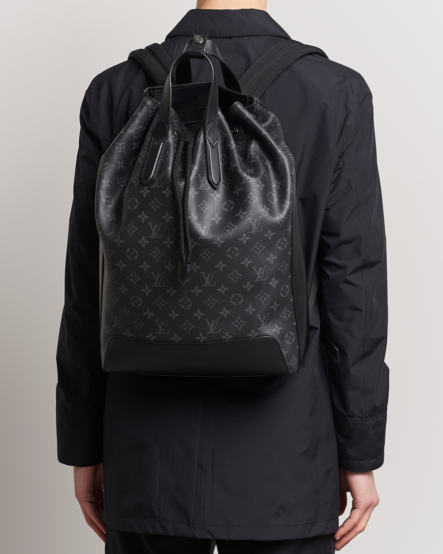 Mies | Pre-Owned & Vintage Bags | Louis Vuitton Pre-Owned | Explorer Backpack Monogram Eclipse