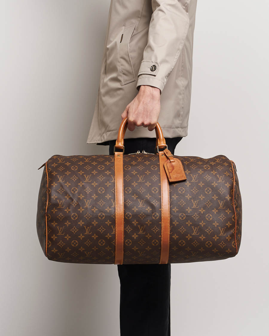 Mies | Louis Vuitton Pre-Owned Keepall 55 Bag Monogram | Louis Vuitton Pre-Owned | Keepall 55 Bag Monogram