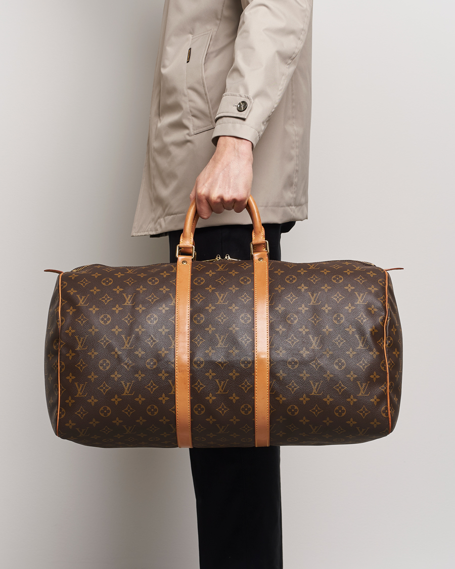 Mies | Louis Vuitton Pre-Owned Keepall 55 Bag Monogram | Louis Vuitton Pre-Owned | Keepall 55 Bag Monogram