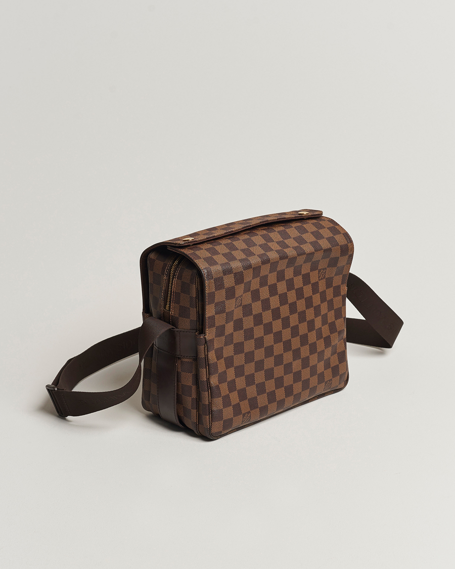 Mies | Louis Vuitton Pre-Owned Naviglio Messenger Bag Damier Ebene | Louis Vuitton Pre-Owned | Naviglio Messenger Bag Damier Ebene