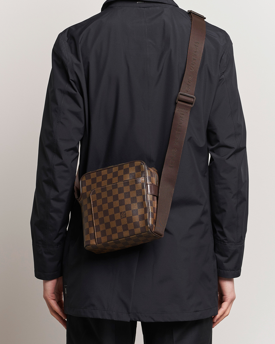 Mies | Louis Vuitton Pre-Owned Olaf Shoulder Bag Damier Ebene | Louis Vuitton Pre-Owned | Olaf Shoulder Bag Damier Ebene