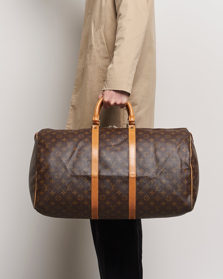 Mies | Louis Vuitton Pre-Owned Keepall 55 Bag Monogram | Louis Vuitton Pre-Owned | Keepall 55 Bag Monogram