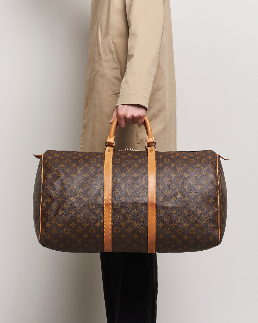 Mies | Louis Vuitton Pre-Owned Keepall 55 Bag Monogram | Louis Vuitton Pre-Owned | Keepall 55 Bag Monogram