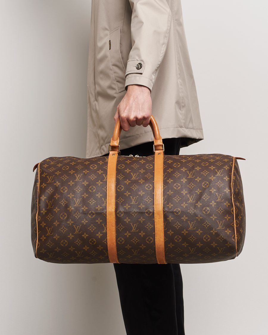 Mies | Louis Vuitton Pre-Owned Keepall 55 Bag Monogram | Louis Vuitton Pre-Owned | Keepall 55 Bag Monogram