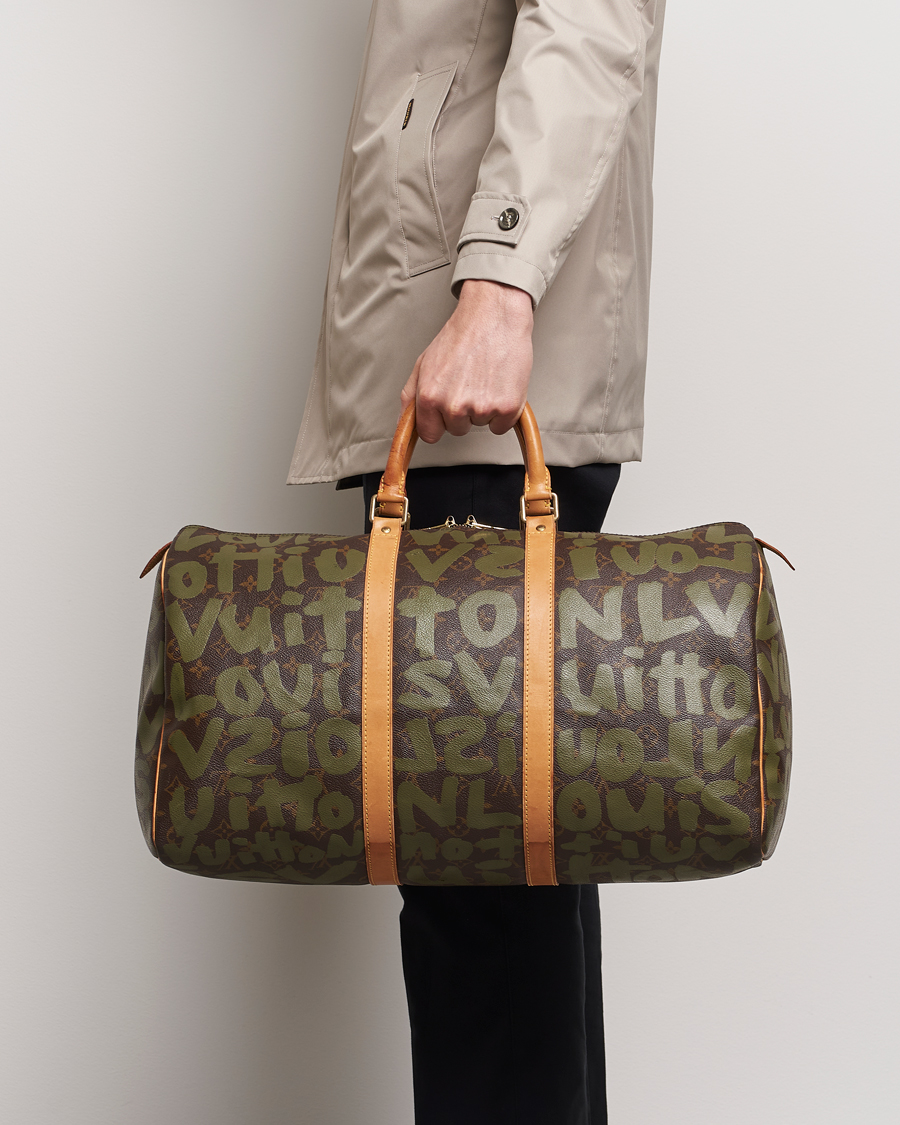 Mies | Pre-Owned & Vintage Bags | Louis Vuitton Pre-Owned | Keepall 50 Bag Graffiti 