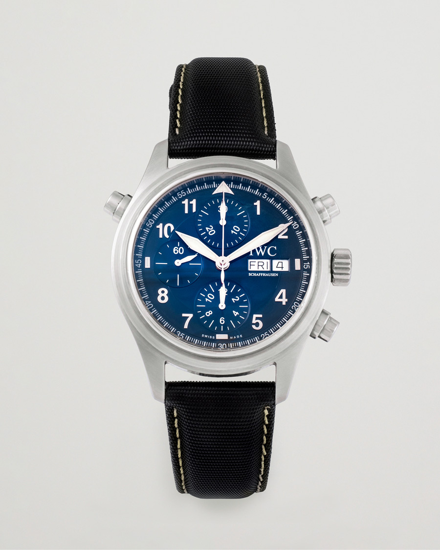 Mies | IWC Pre-Owned Doppelchronograph IW3713 Silver | IWC Pre-Owned | Doppelchronograph IW3713 Silver
