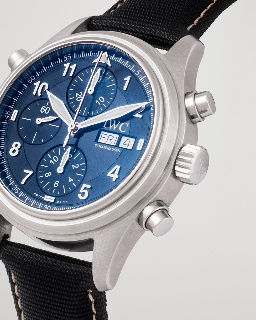 Mies | IWC Pre-Owned Doppelchronograph IW3713 Silver | IWC Pre-Owned | Doppelchronograph IW3713 Silver