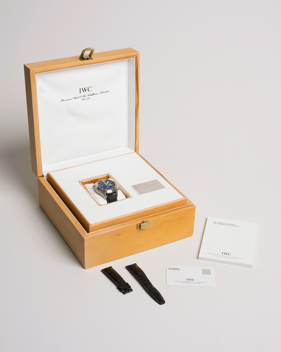 Mies | IWC Pre-Owned Doppelchronograph IW3713 Silver | IWC Pre-Owned | Doppelchronograph IW3713 Silver