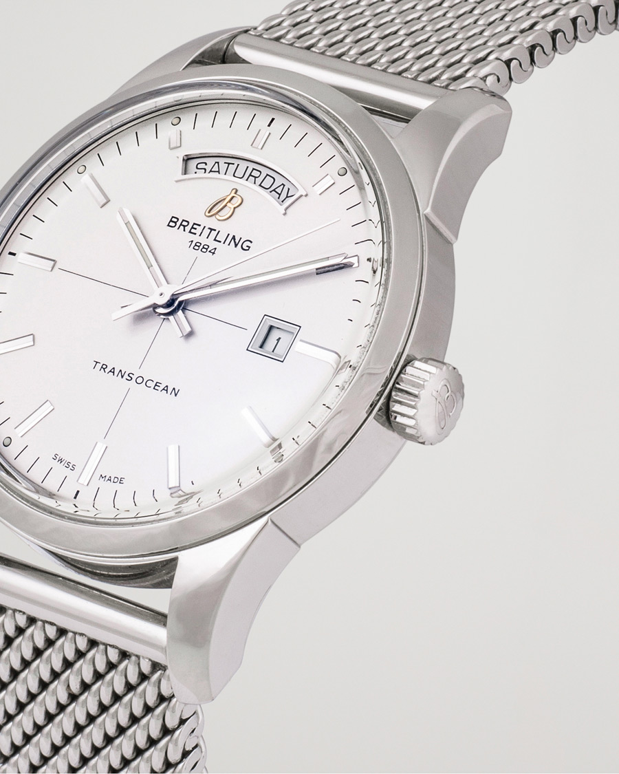 Mies | Breitling Pre-Owned Transocean A45310 Silver | Breitling Pre-Owned | Transocean A45310 Silver