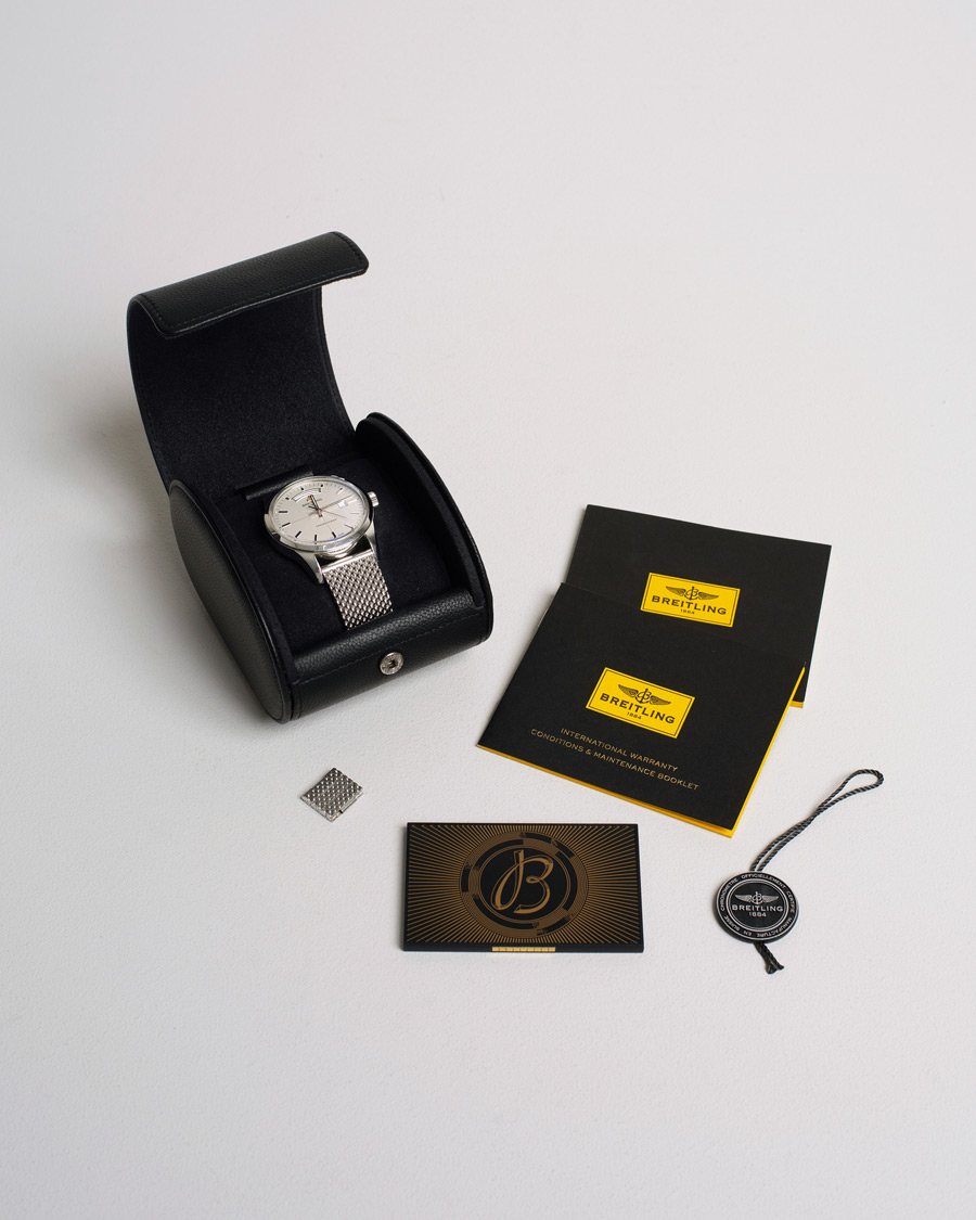 Mies | Breitling Pre-Owned Transocean A45310 Silver | Breitling Pre-Owned | Transocean A45310 Silver