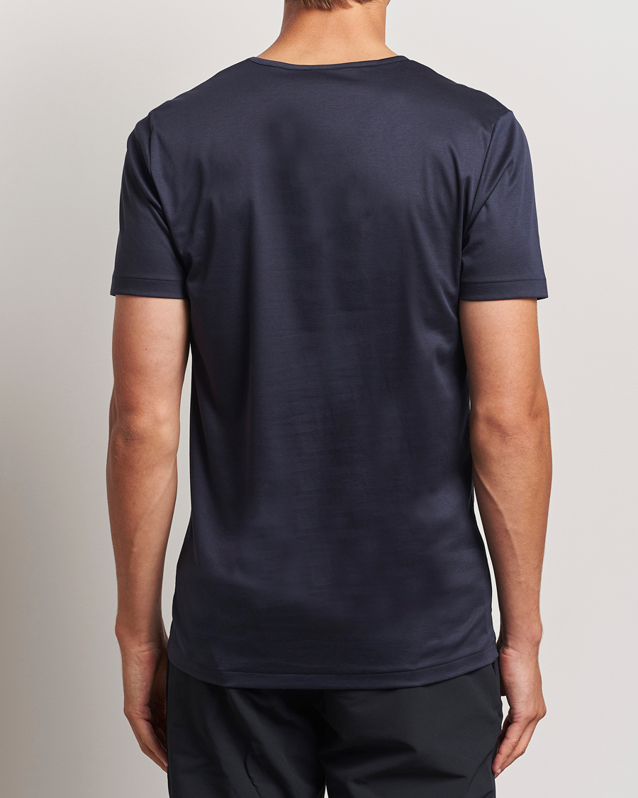 Mies | T-paidat | Zimmerli of Switzerland | Sea Island Cotton Crew Neck T-shirt Navy