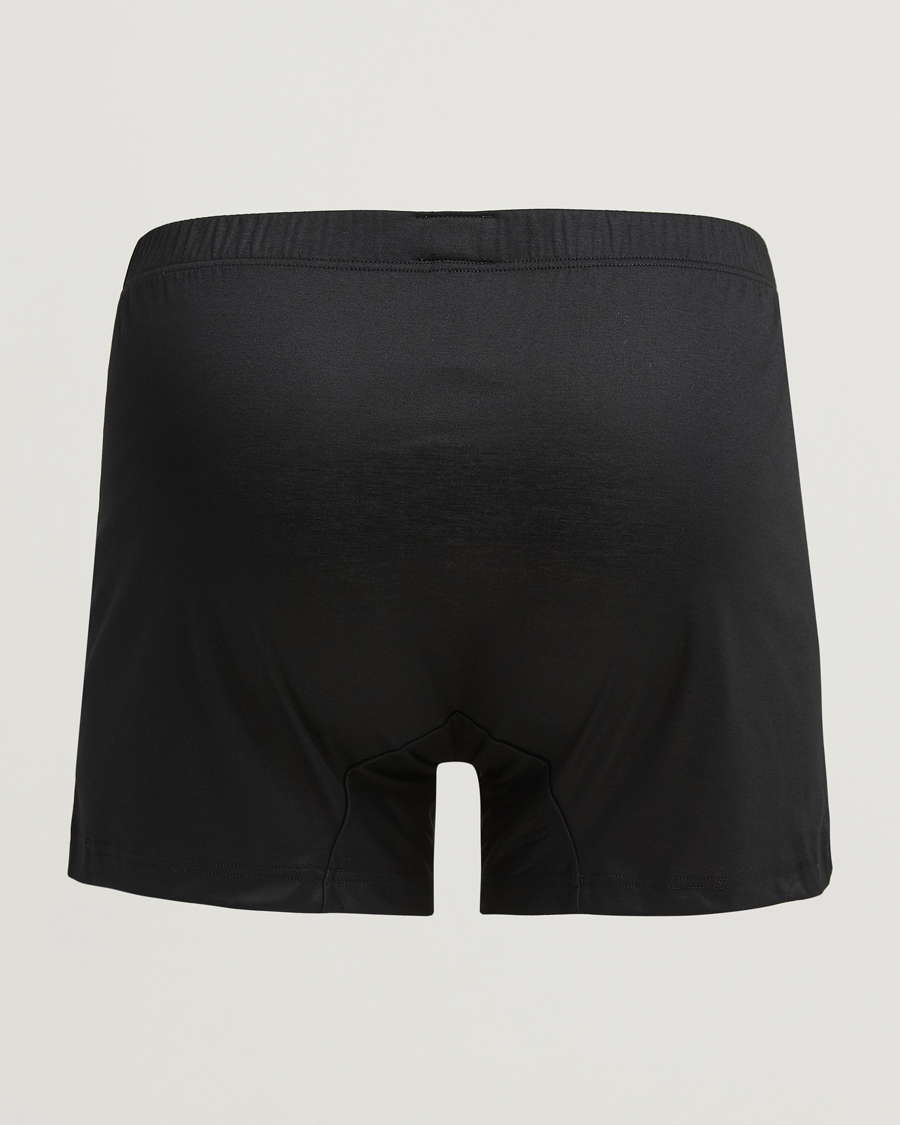 Mies | Alusvaatteet | Zimmerli of Switzerland | Sea island Cotton Boxer Shorts Black