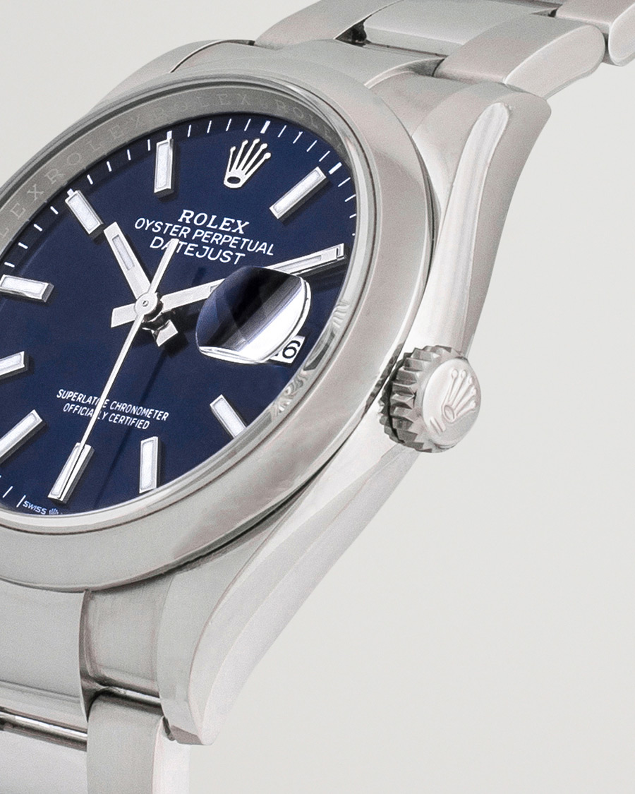 Mies | Rolex Pre-Owned Datejust Blue 126200 Silver | Rolex Pre-Owned | Datejust Blue 126200 Silver
