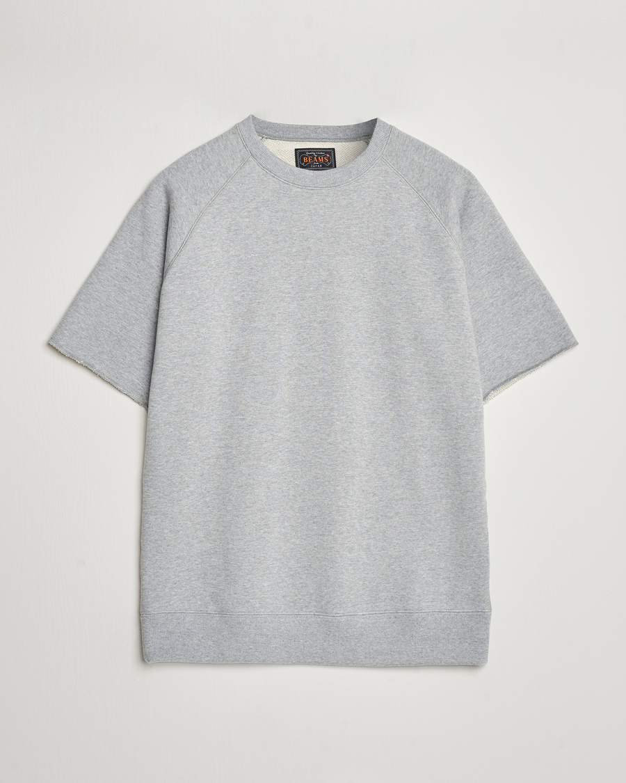 Mies | T-paidat | BEAMS PLUS | Cut Off Sweatshirt Light Grey