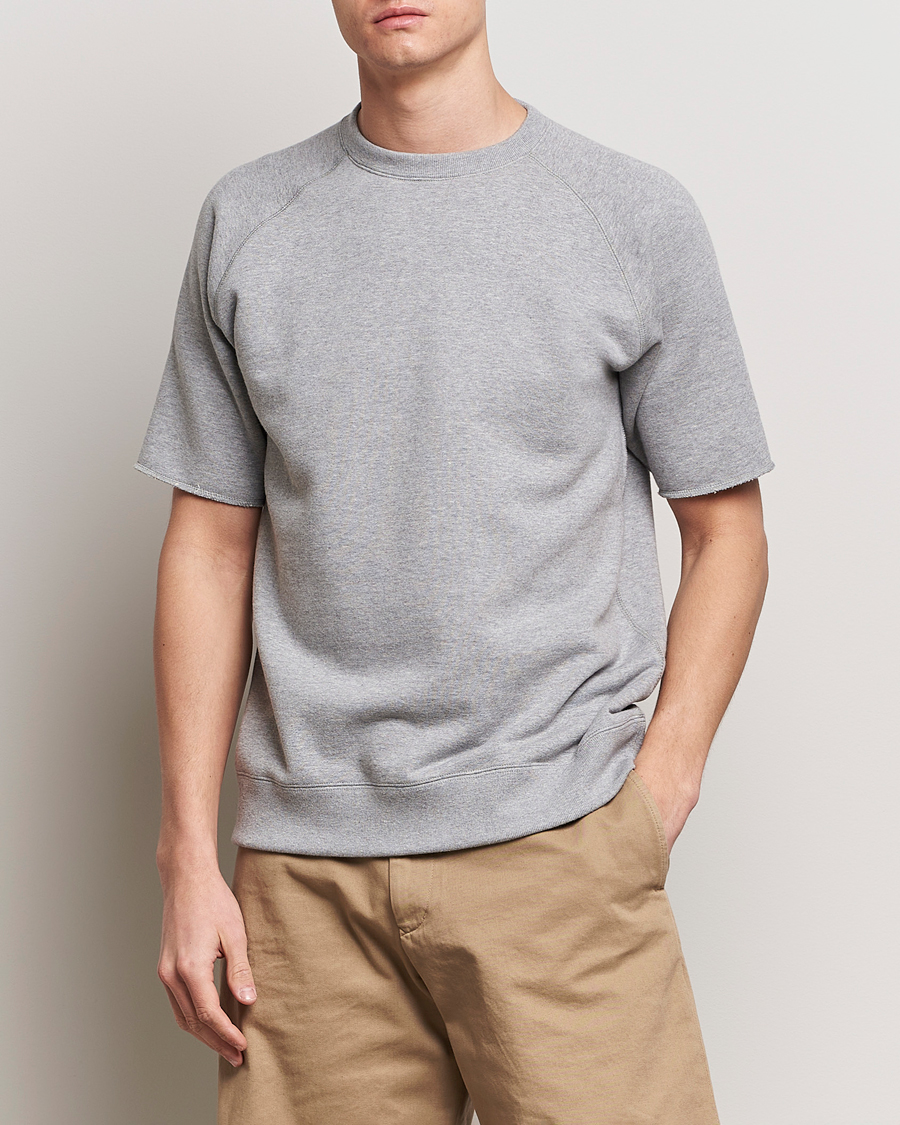 Mies | T-paidat | BEAMS PLUS | Cut Off Sweatshirt Light Grey