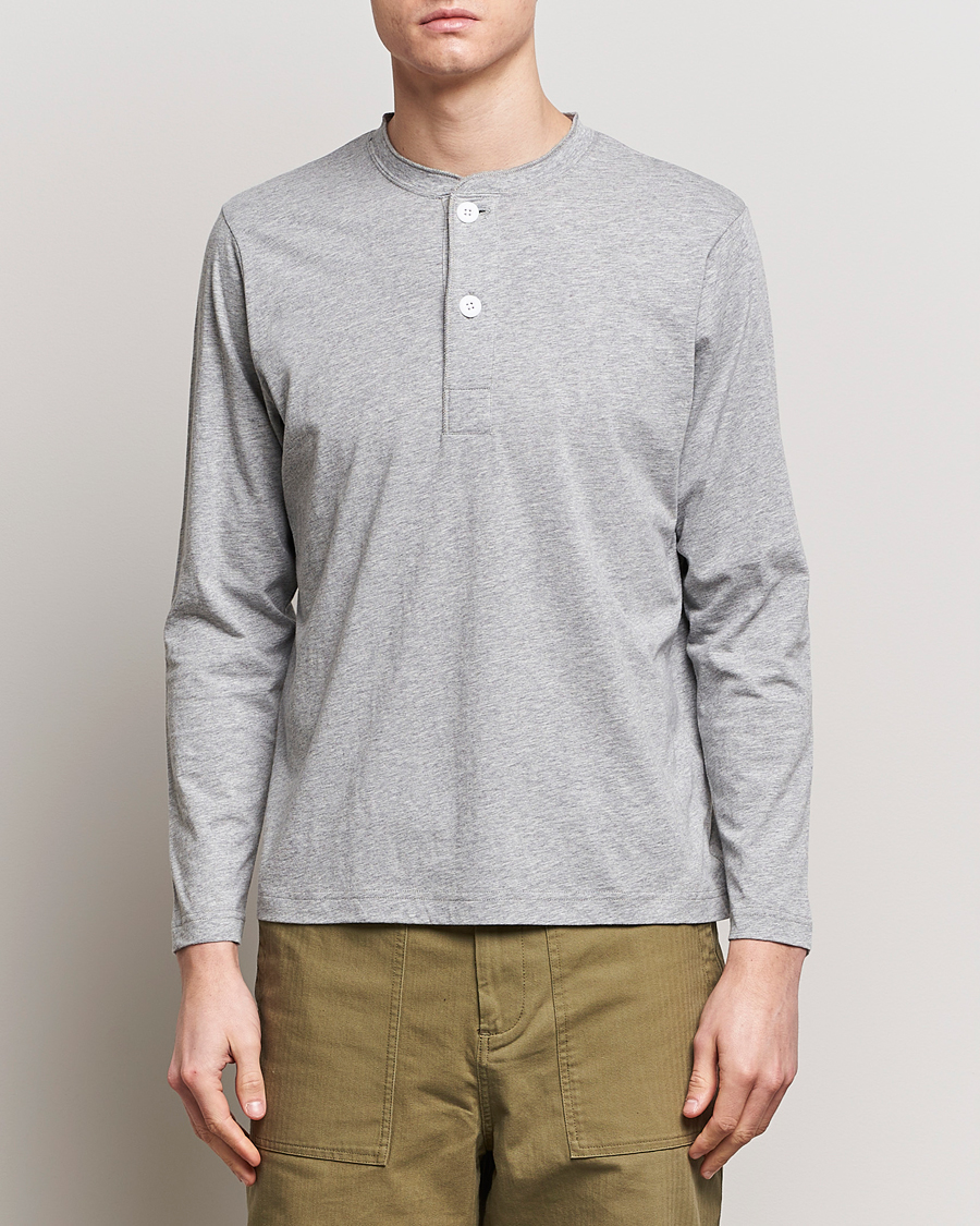 Mies | Puserot | BEAMS PLUS | Cotton Henley Grey