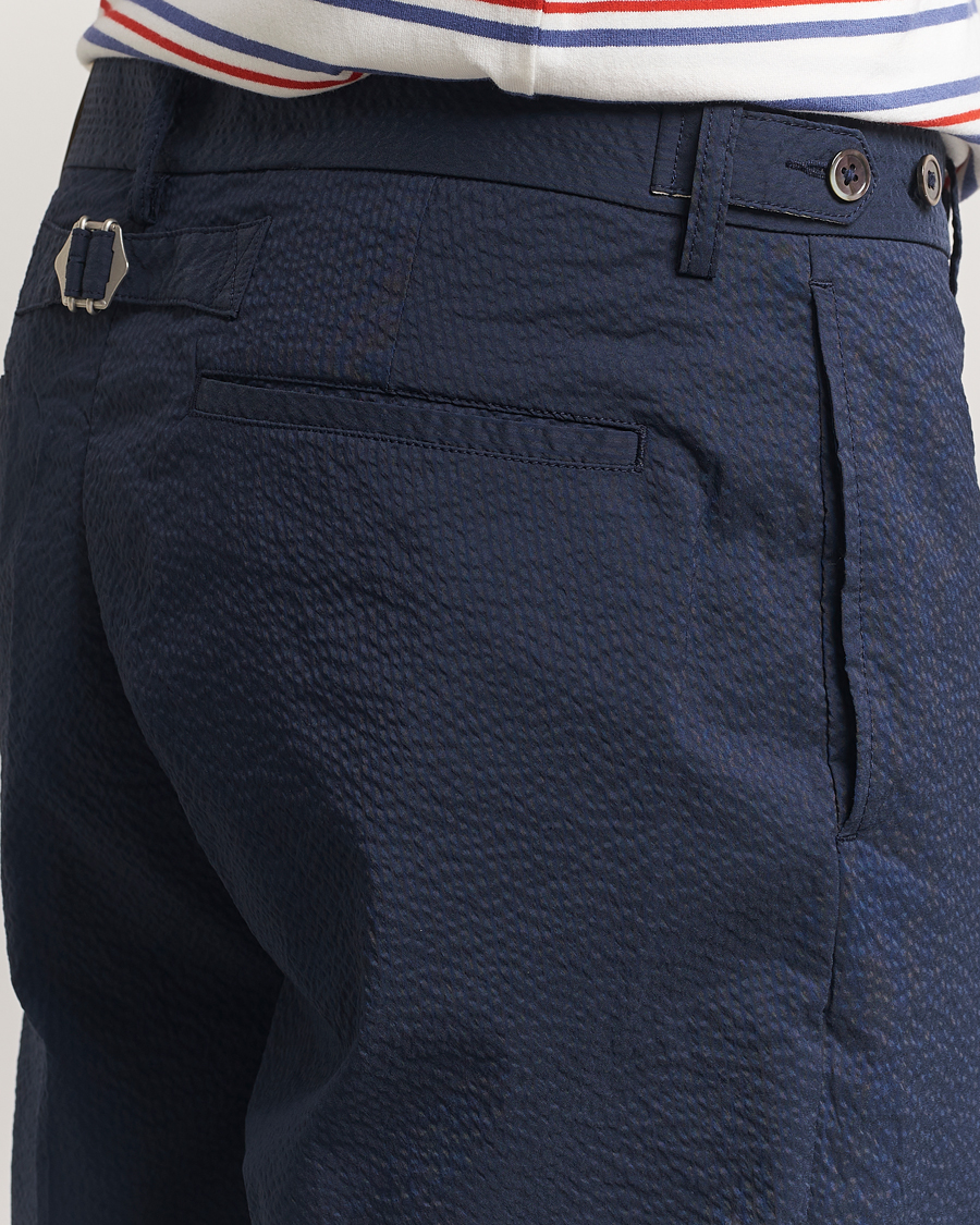 Mies | Housut | BEAMS PLUS | Seersucker Ivy Trousers Navy