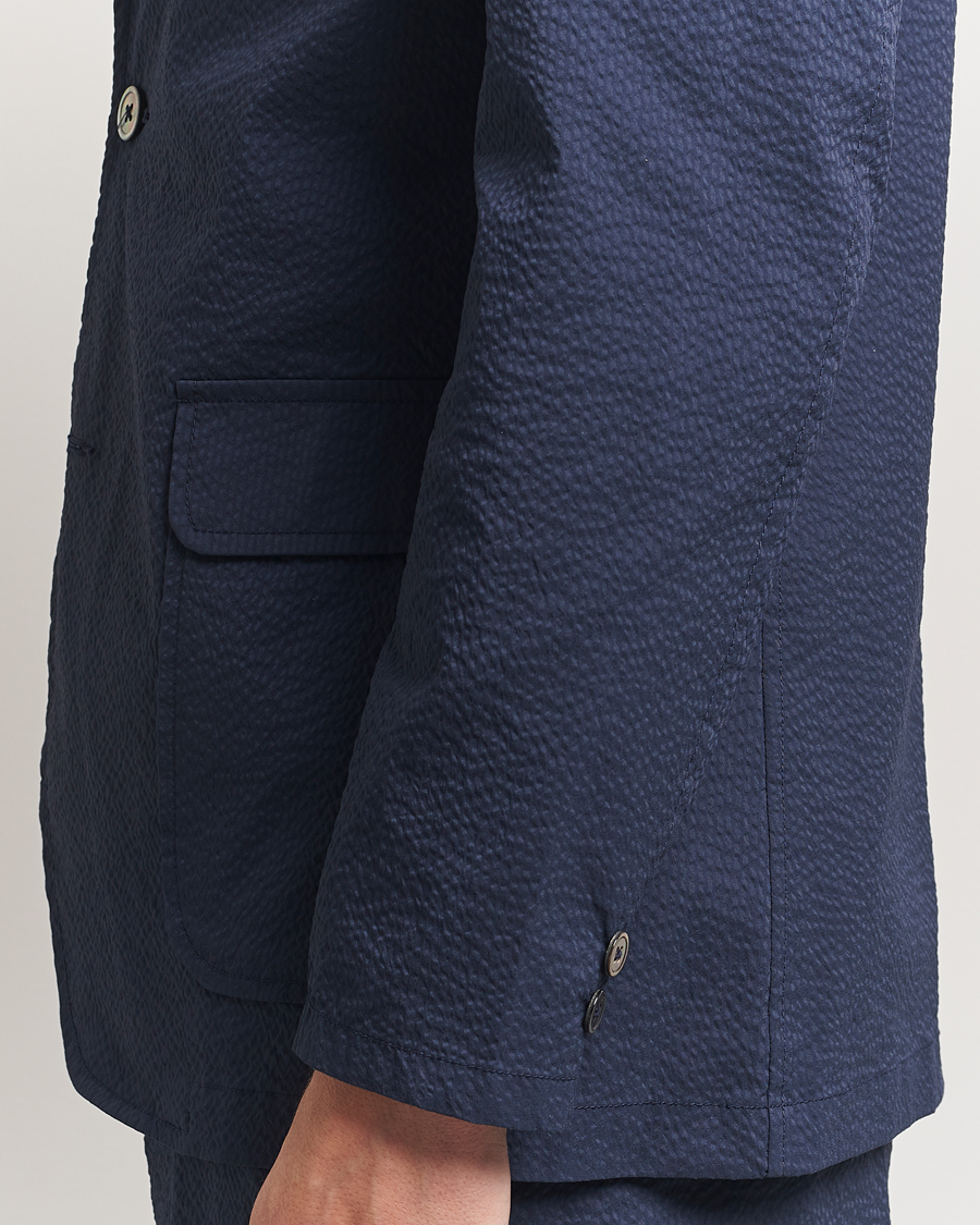 Mies | Pikkutakit | BEAMS PLUS | Seersucker Blazer Navy
