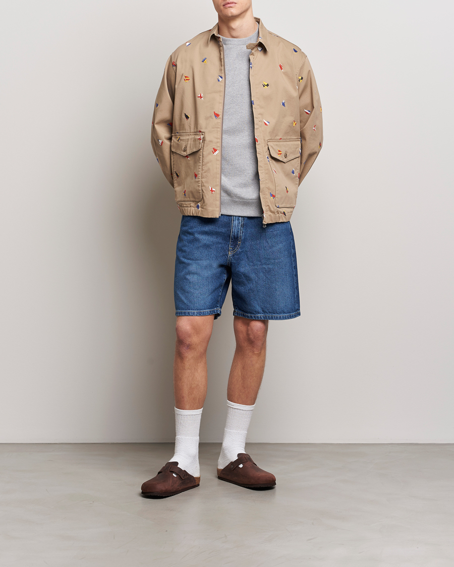 Mies | Takit | BEAMS PLUS | Embroidered Harrington Jacket Beige