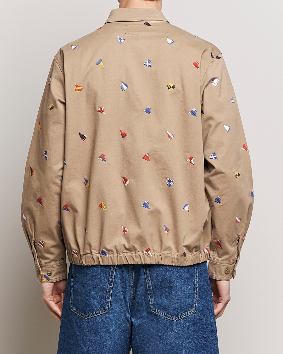 Mies | Takit | BEAMS PLUS | Embroidered Harrington Jacket Beige