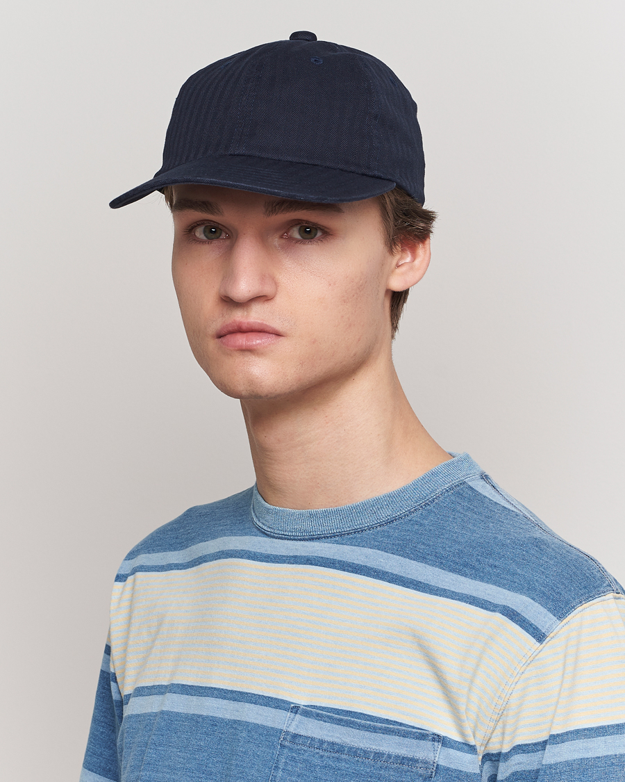 Mies | BEAMS PLUS 6 Panel Herringbone Cap Navy | BEAMS PLUS | 6 Panel Herringbone Cap Navy