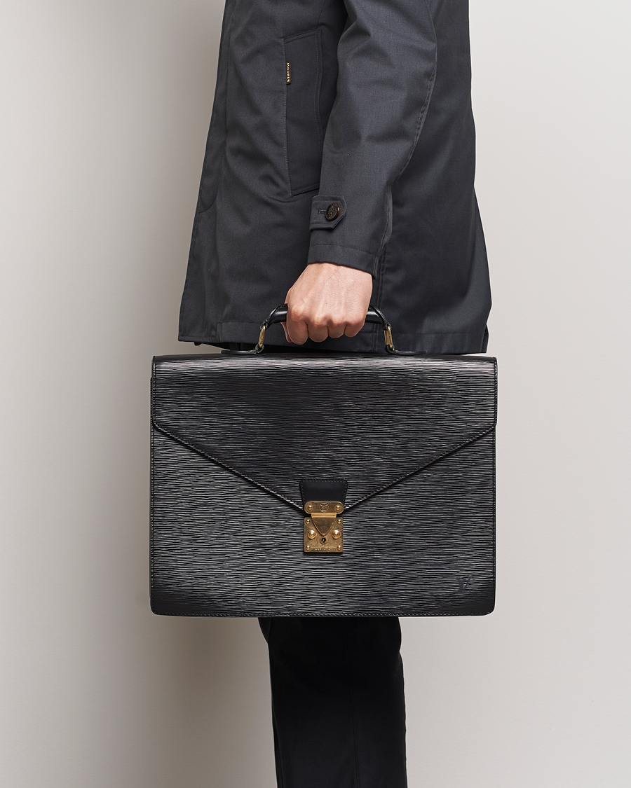 Mies | Louis Vuitton Pre-Owned Serviette Conseiller EPI Leather Briefcase | Louis Vuitton Pre-Owned | Serviette Conseiller EPI Leather Briefcase
