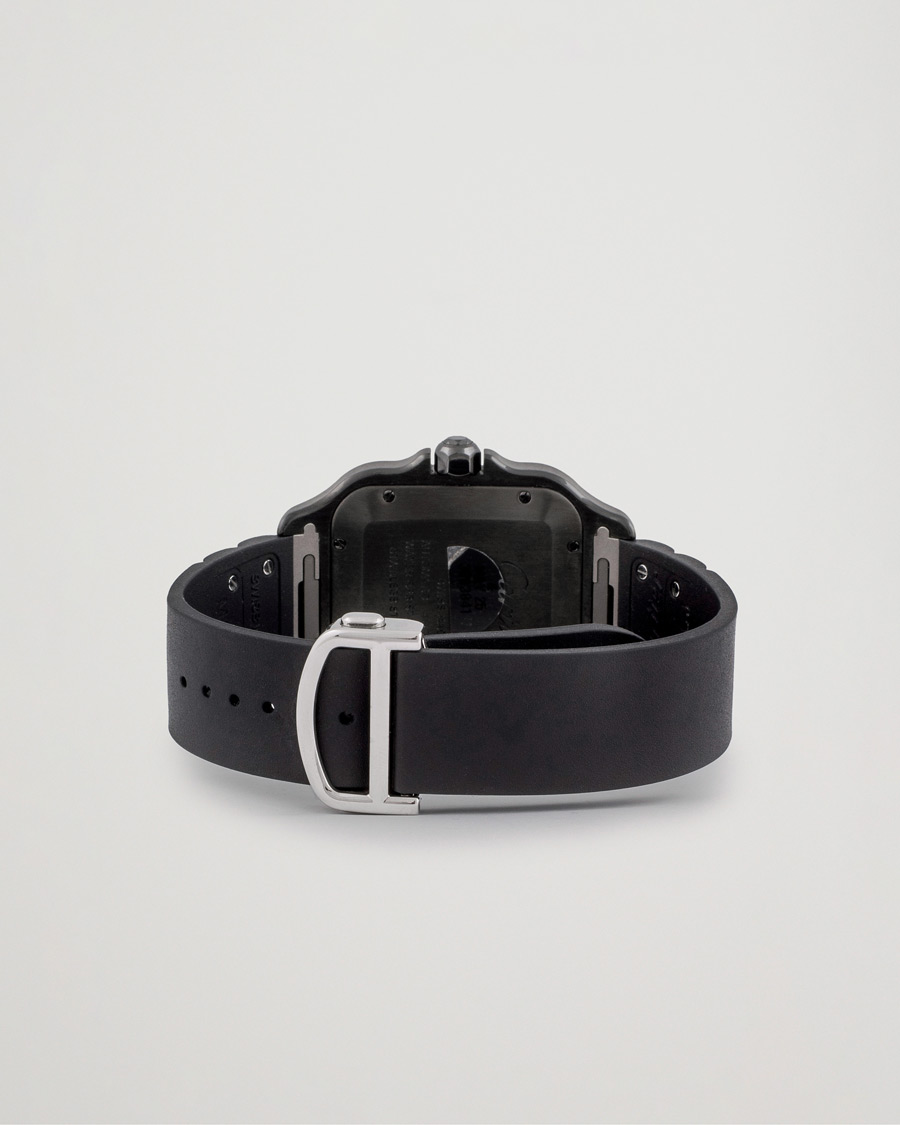 Mies | Cartier Pre-Owned Santos De Cartier Steel WSSA0039 Black | Cartier Pre-Owned | Santos De Cartier Steel WSSA0039 Black
