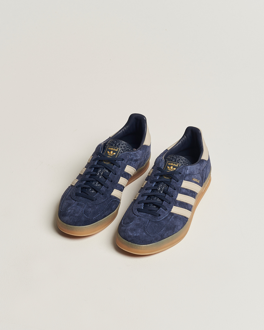 Mies | adidas Originals Gazelle Indoor Sneaker Blue/Beige | adidas Originals | Gazelle Indoor Sneaker Blue/Beige