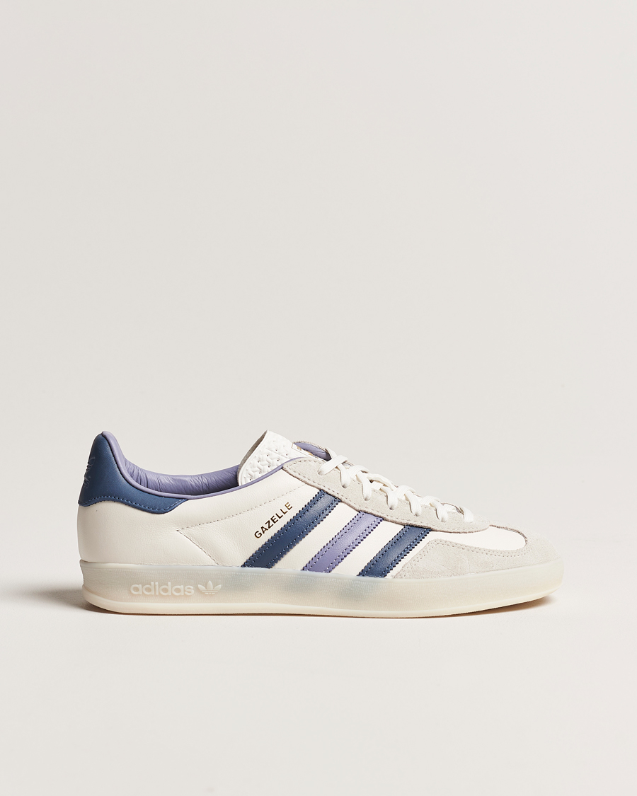 Mies | adidas Originals Gazelle Indoor Sneaker White/Blue | adidas Originals | Gazelle Indoor Sneaker White/Blue