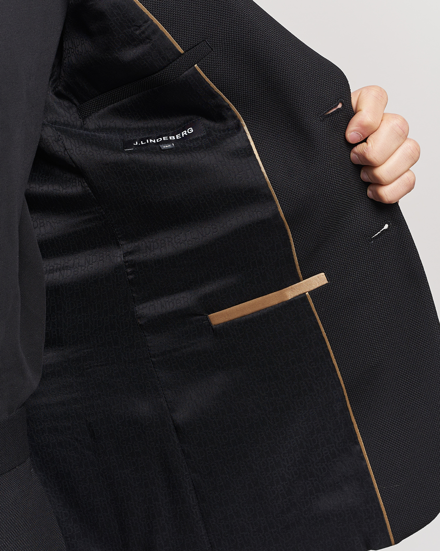Mies | Pikkutakit | J.Lindeberg | Hopper Active Hopsack Blazer Black