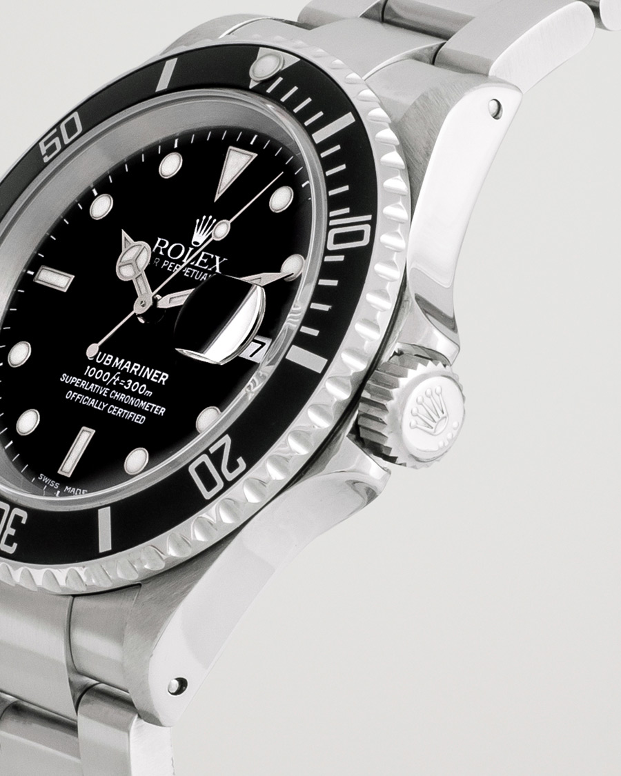 Mies | Rolex Pre-Owned Submariner 16610 Oyster Perpetual Silver | Rolex Pre-Owned | Submariner 16610 Oyster Perpetual Silver