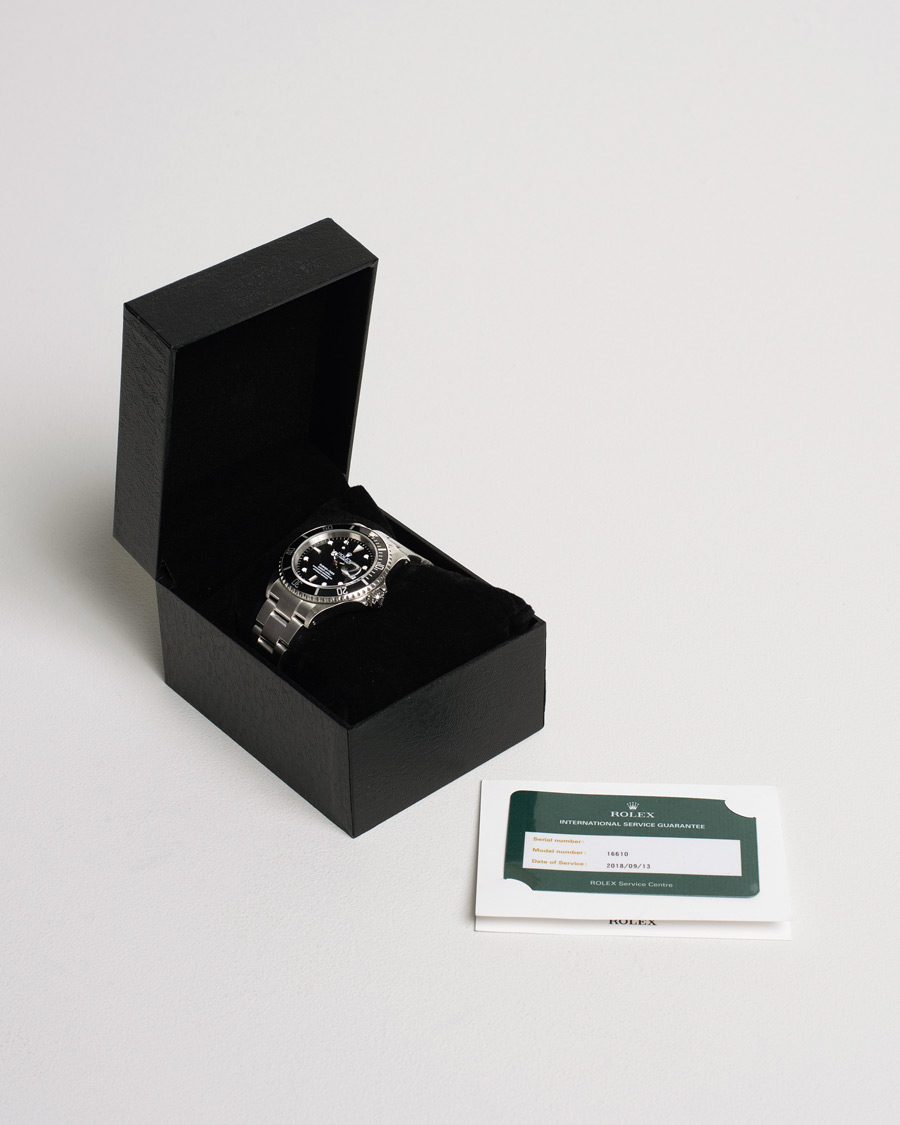 Mies | Rolex Pre-Owned Submariner 16610 Oyster Perpetual Silver | Rolex Pre-Owned | Submariner 16610 Oyster Perpetual Silver